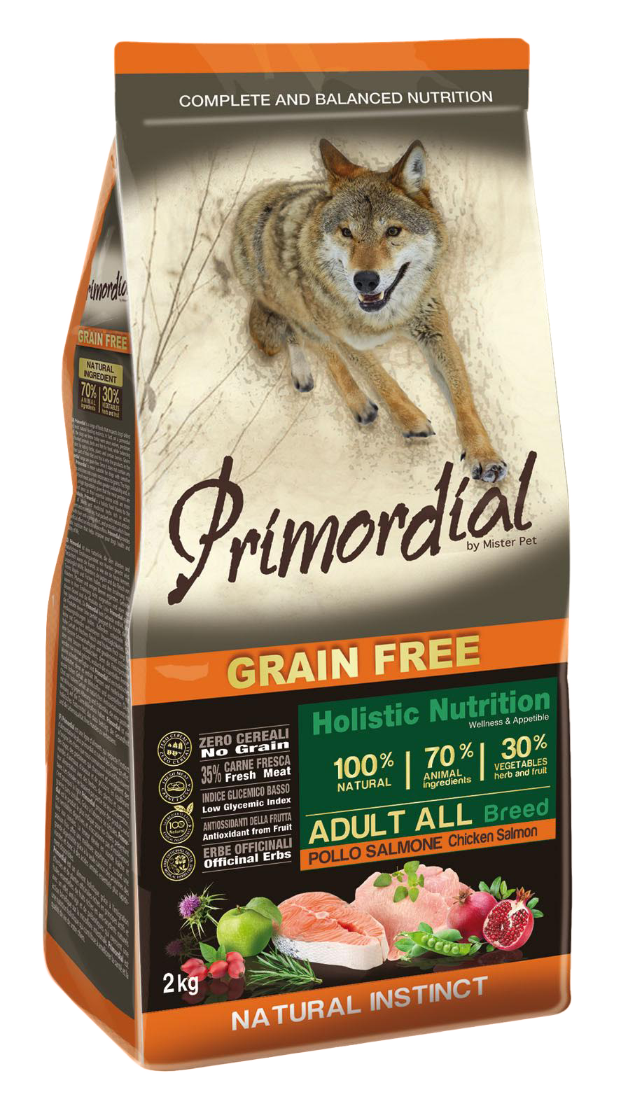 Primordial GF Adult Chicken & Salmon 12 kg - ZALEPENÝ OBAL
