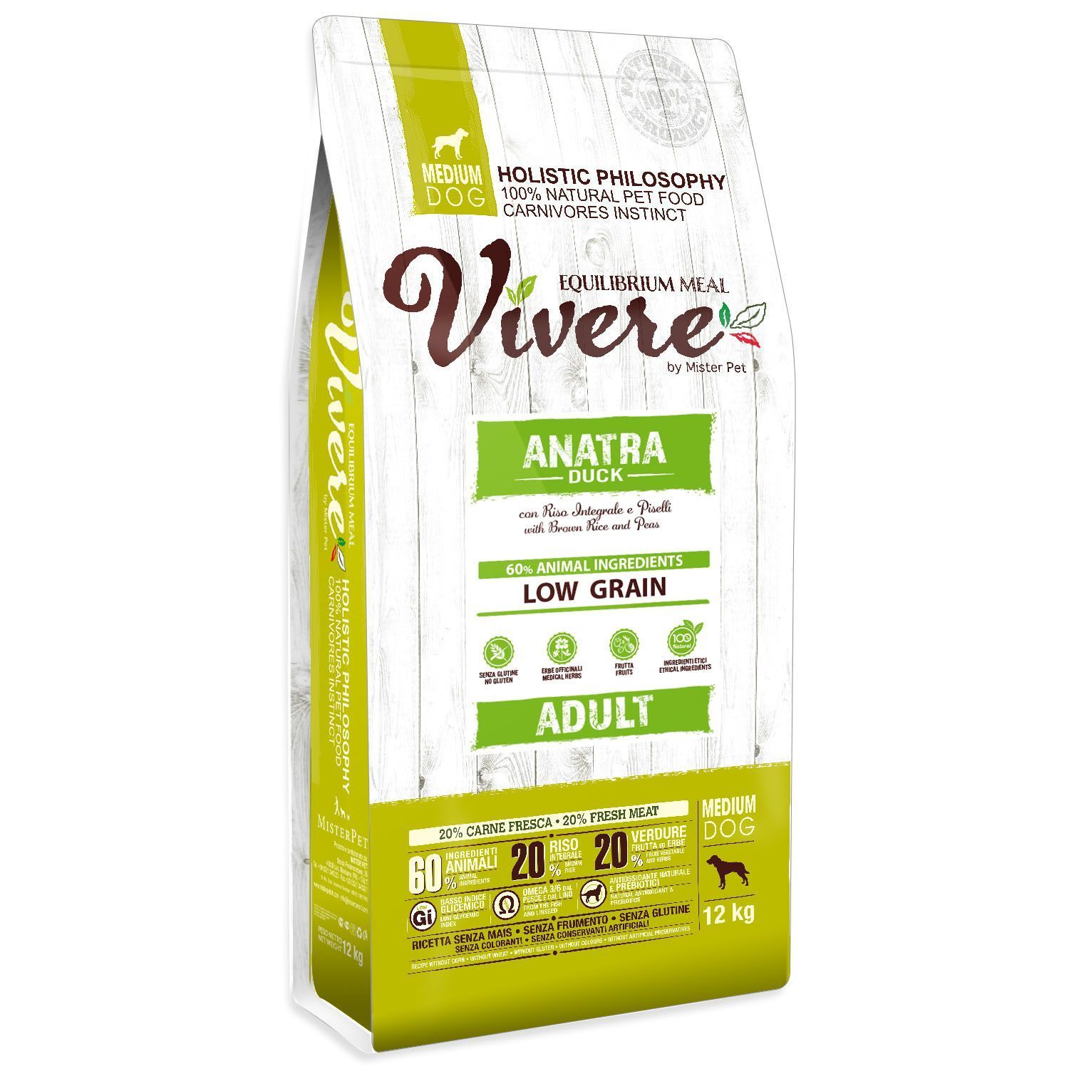 Vivere Adult Medium Duck 12 kg