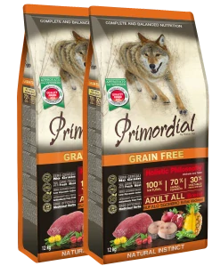 Primordial GF Adult Buffalo and Mackerel 2x12 kg