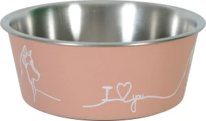 Miska nerez pes LOVE DOG 750ml růžová Zolux