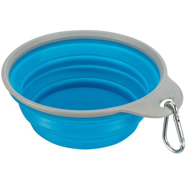 Cestovní silikonová miska s pevným okrajem 0,5l / 14 cm