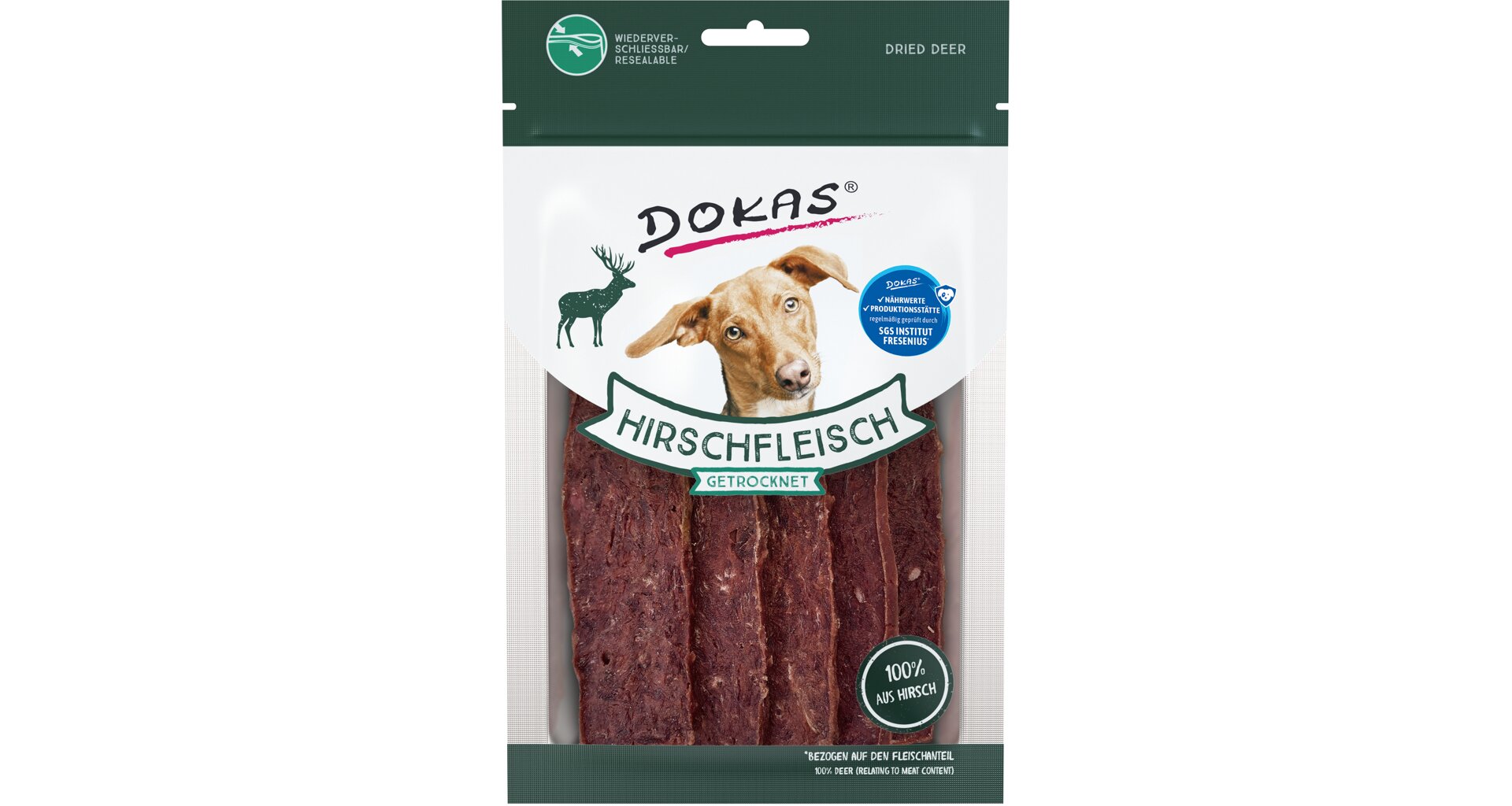 Dokas Jelení maso plátky 60 g