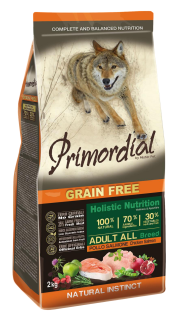 Primordial GF Adult Chicken & Salmon 12 kg - ZALEPENÝ OBAL